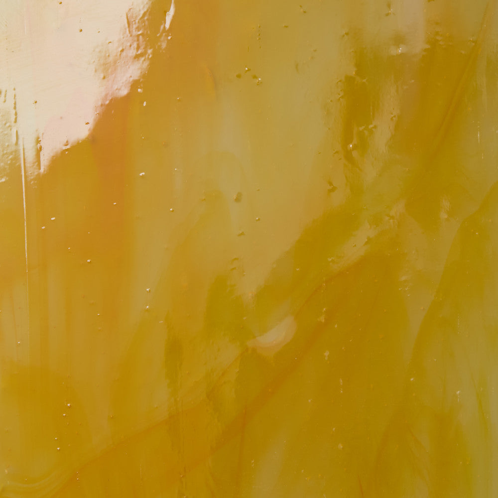Glass Sheet Orange with Yellow Streaky