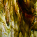 Glass Sheet Green Streaky w/ Multi Colors and Iridescent Finish