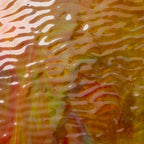 Rippled Glass Sheet Mixed Colors Streaky w/ Multi Colors