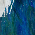 Glass Sheet Green Streaky w/ multi colors