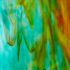 Glass Sheet Blue Streaky w/ Multi Color