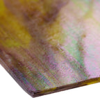 Glass Sheet Mixed Colors Streaky w/ Iridescent Finish