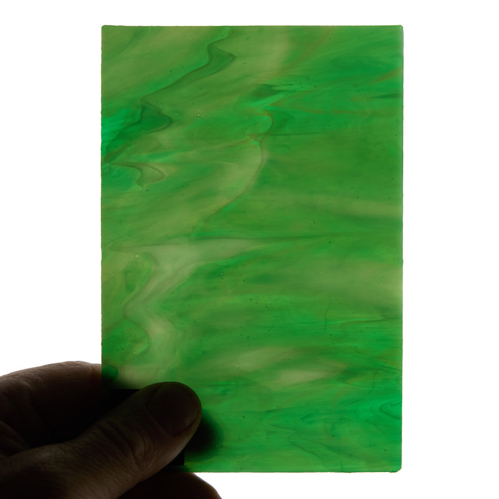 Glass Sheet Green Swirl
