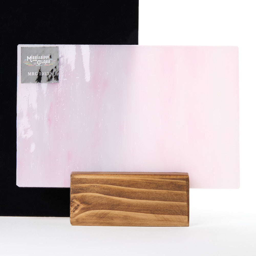 Glass Sheet Pink with White Streaky