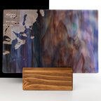 Glass Sheet Mixed Colors Streaky w/ Multi Colors