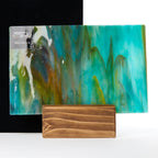 Glass Sheet Blue Streaky w/ Multi Color