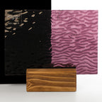 Rippled Glass Sheet Violet