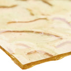 Iridescent Finish Glass Sheet Yellow Flemish Texture