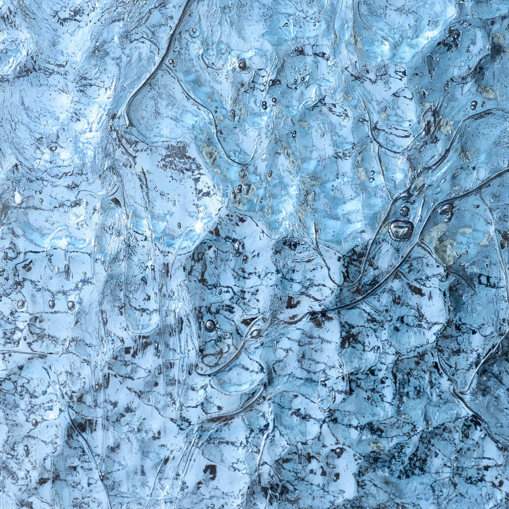 Glass Sheet Blue Flemish Glass with Mirror Backing