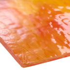 Glass Sheet Red with Yellow streaky
