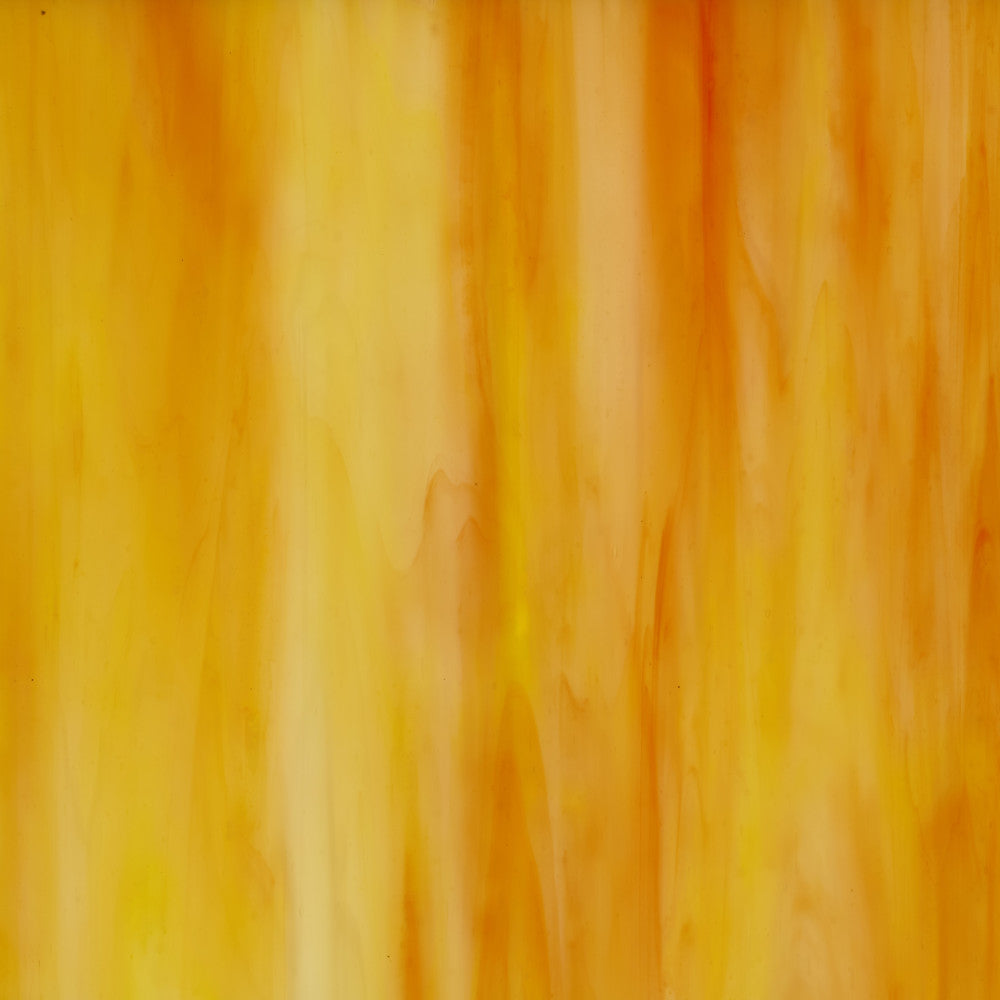 Glass Sheet Orange with Yellow Streaky