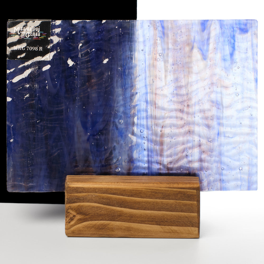 Rippled Glass Sheet Mixed Colors Streaky w/ Multi Colors