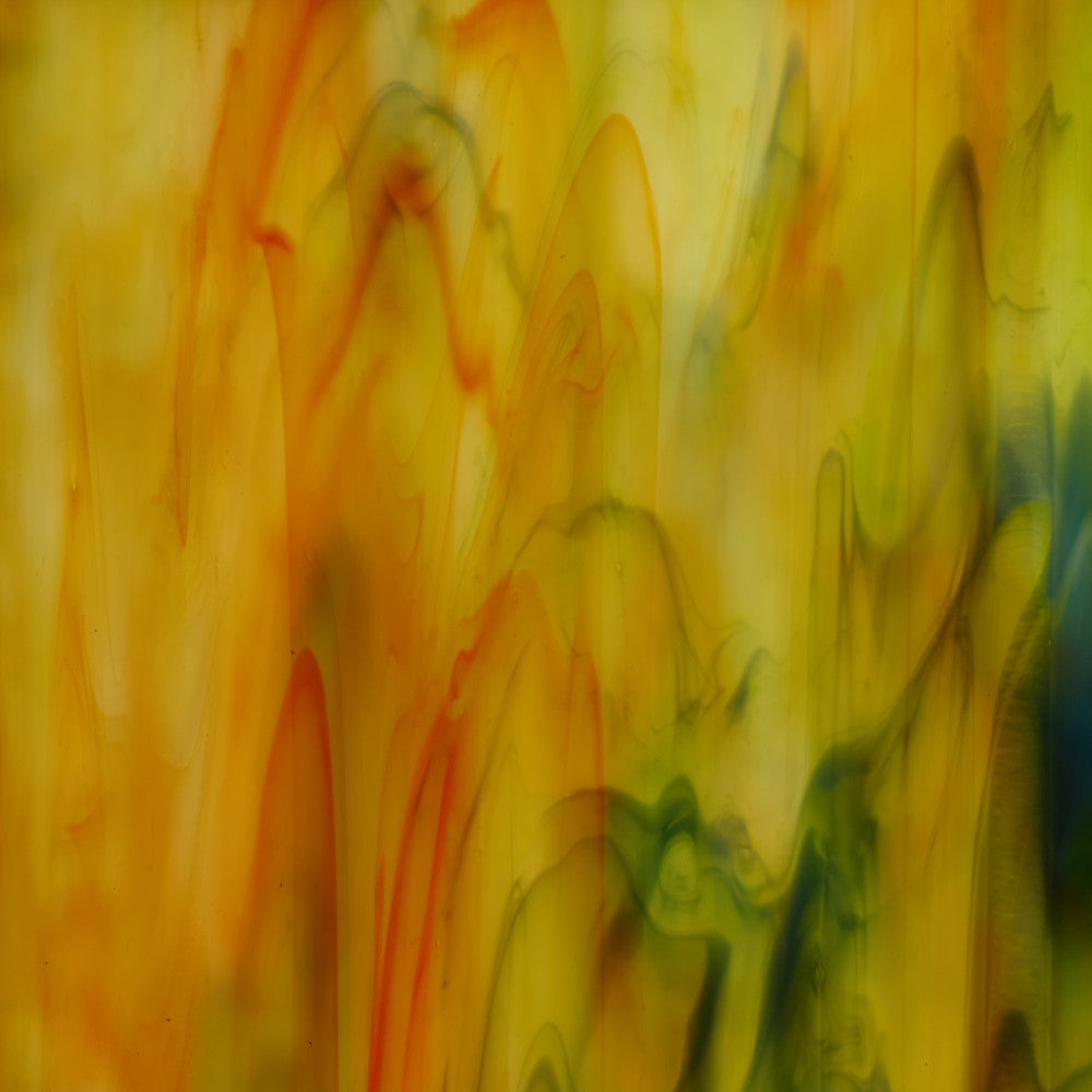 Glass Sheet Mixed Colors Streaky w/ multi colors