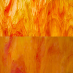 Glass Sheet Red with Yellow streaky