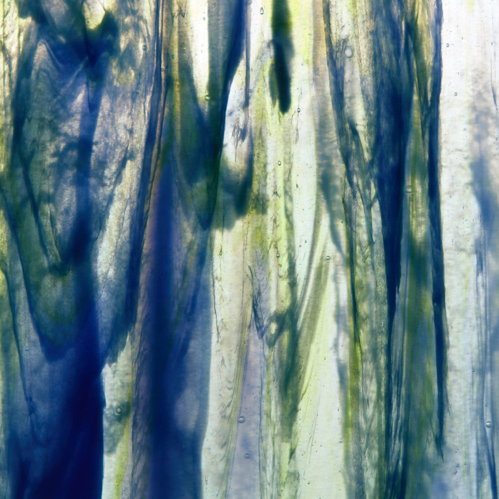 Glass Sheet Mixed Colors Streaky w/ Multi Colors