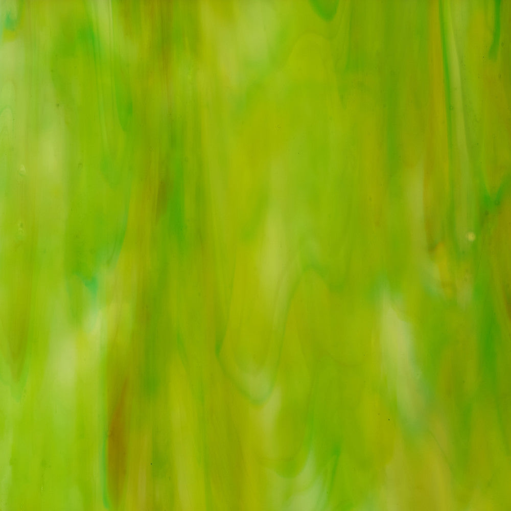 Glass Sheet Green Streaky w/ Multi Color
