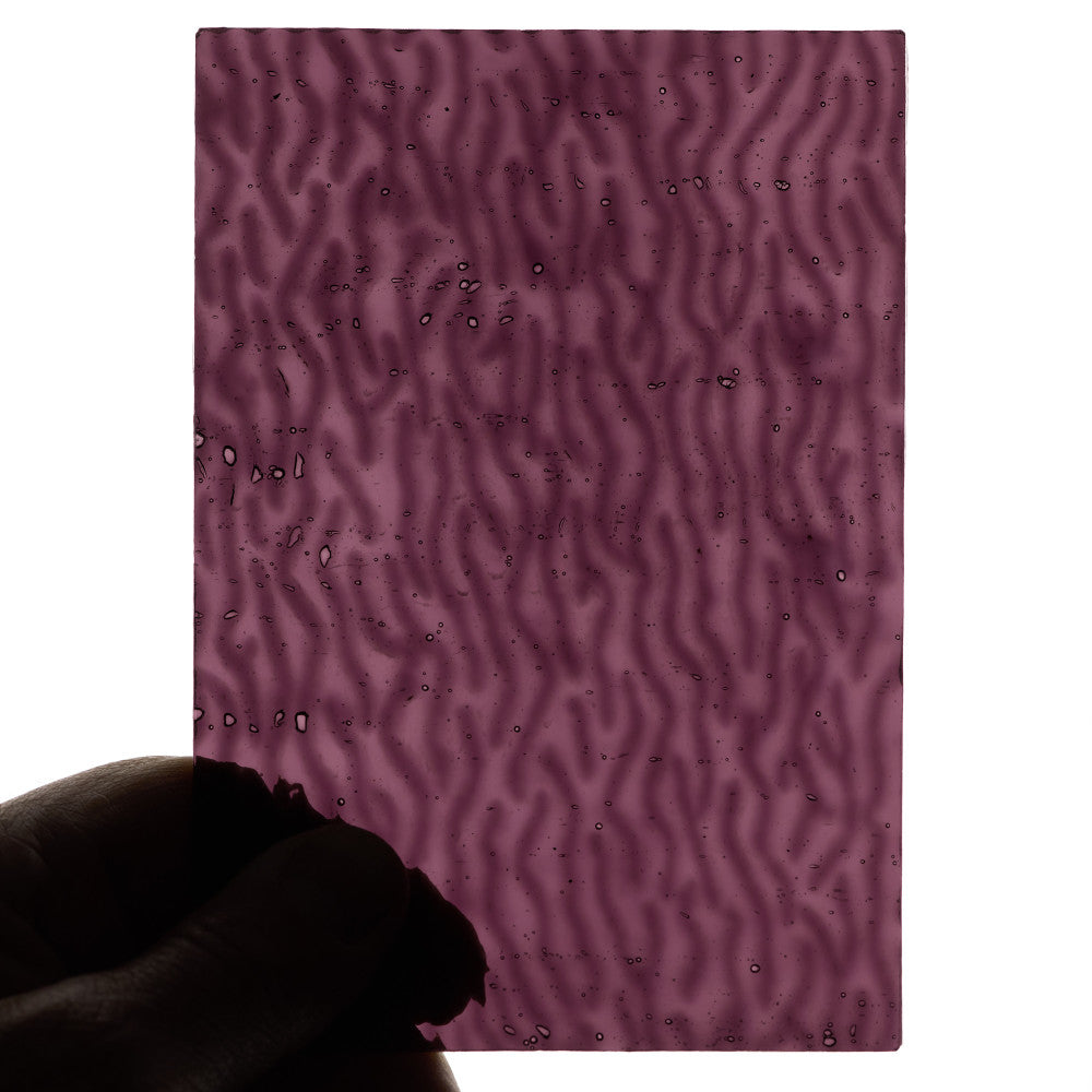 Rippled Glass Sheet Violet
