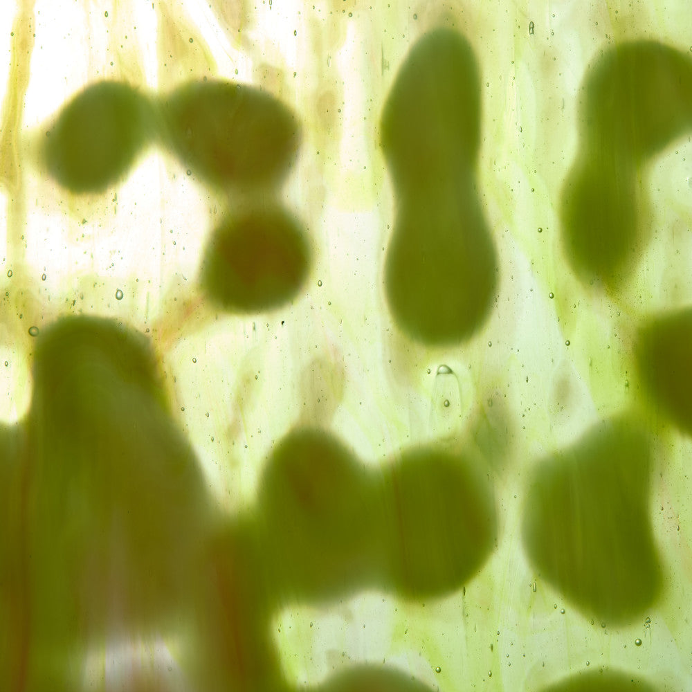 Glass Sheet Mixed Colors Mottled  w/ Green/Purple/White Streaky