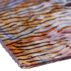 Rippled Glass Sheet Mixed Colors Streaky w/ Multi Colors