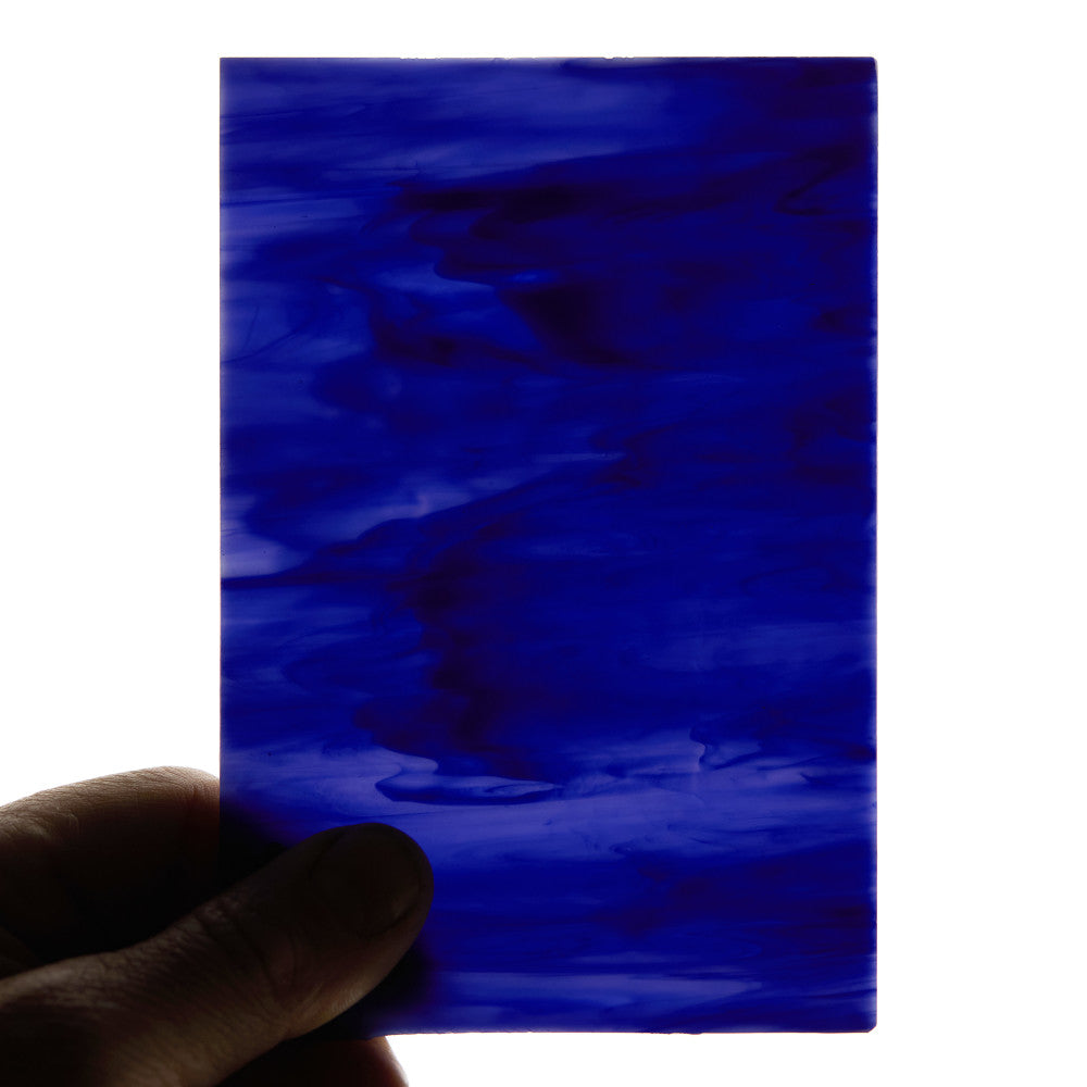 Glass Sheet Blue Streaky w/ multi color
