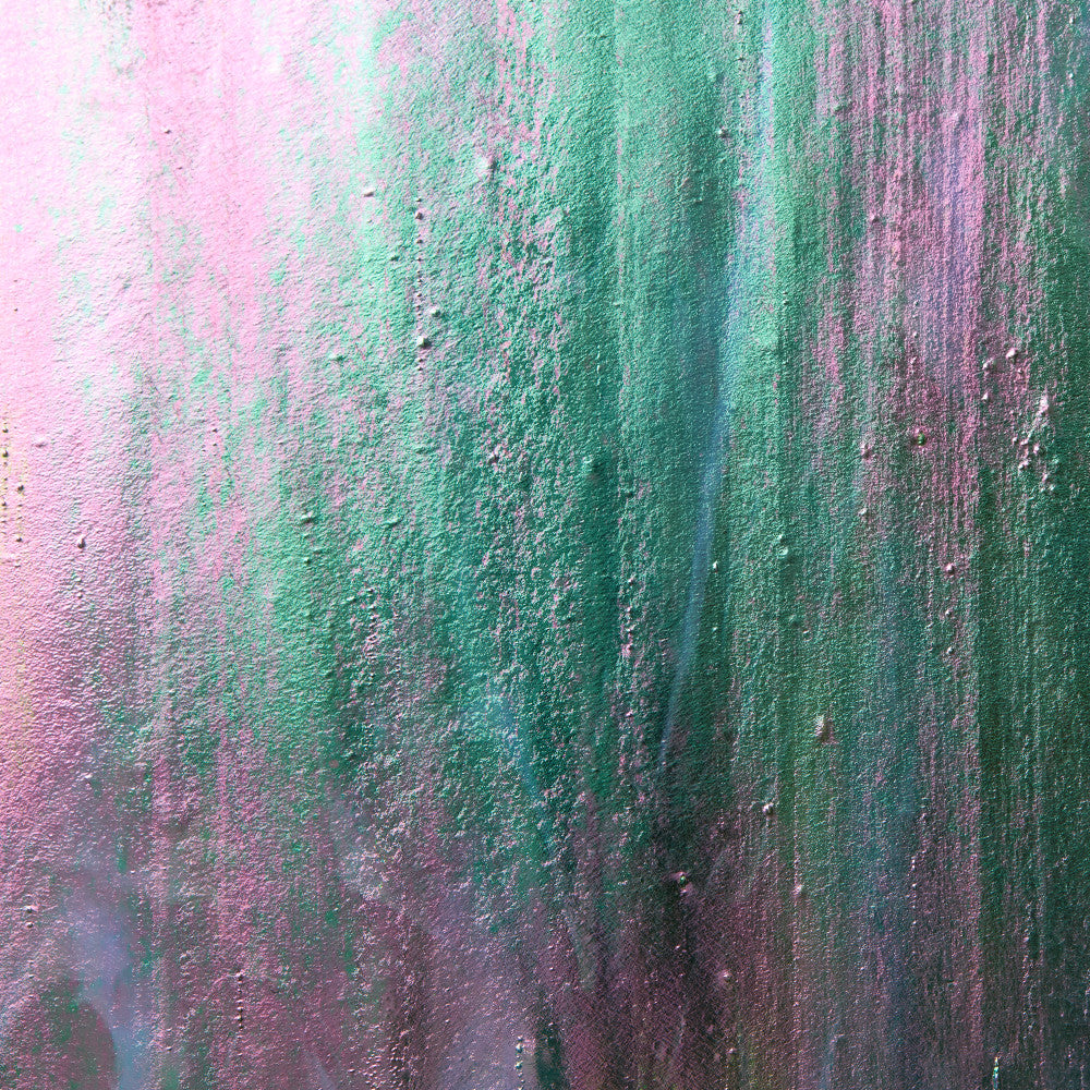 Glass Sheet Green Streaky w/ Blue and Iridescent Finish