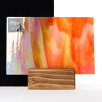 Glass Sheet Browns & Mixed Colors Streaky w/ multi colors