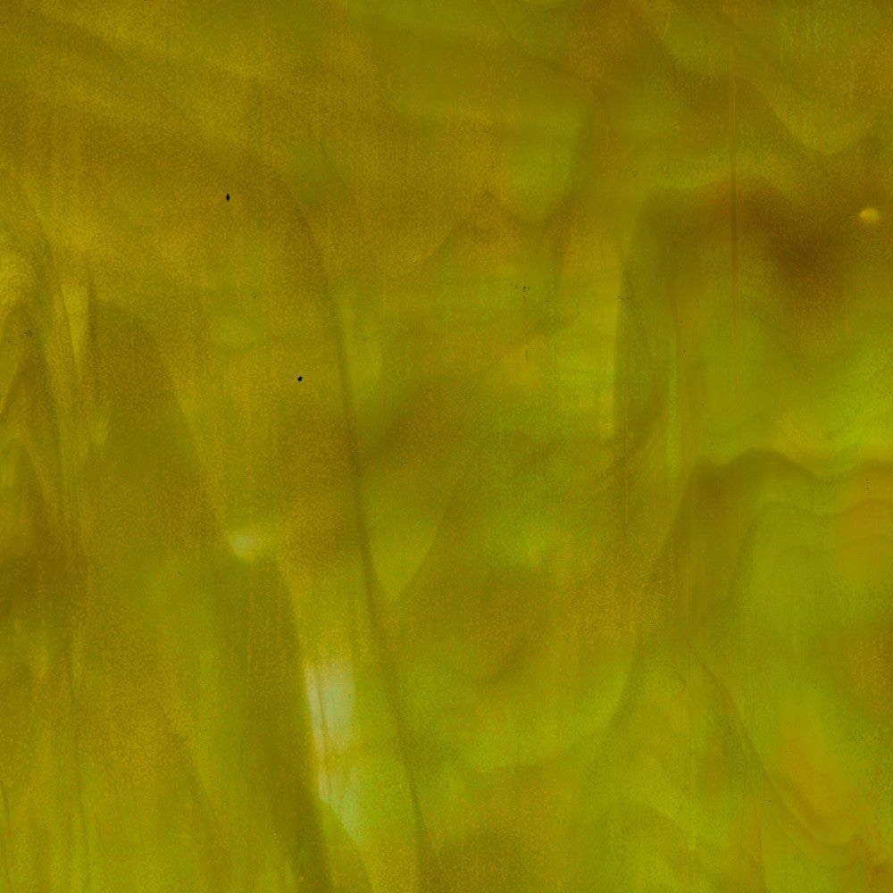Glass Sheet Mixed Colors Green/Yellow/White Streaky w/ Iridescent Finish