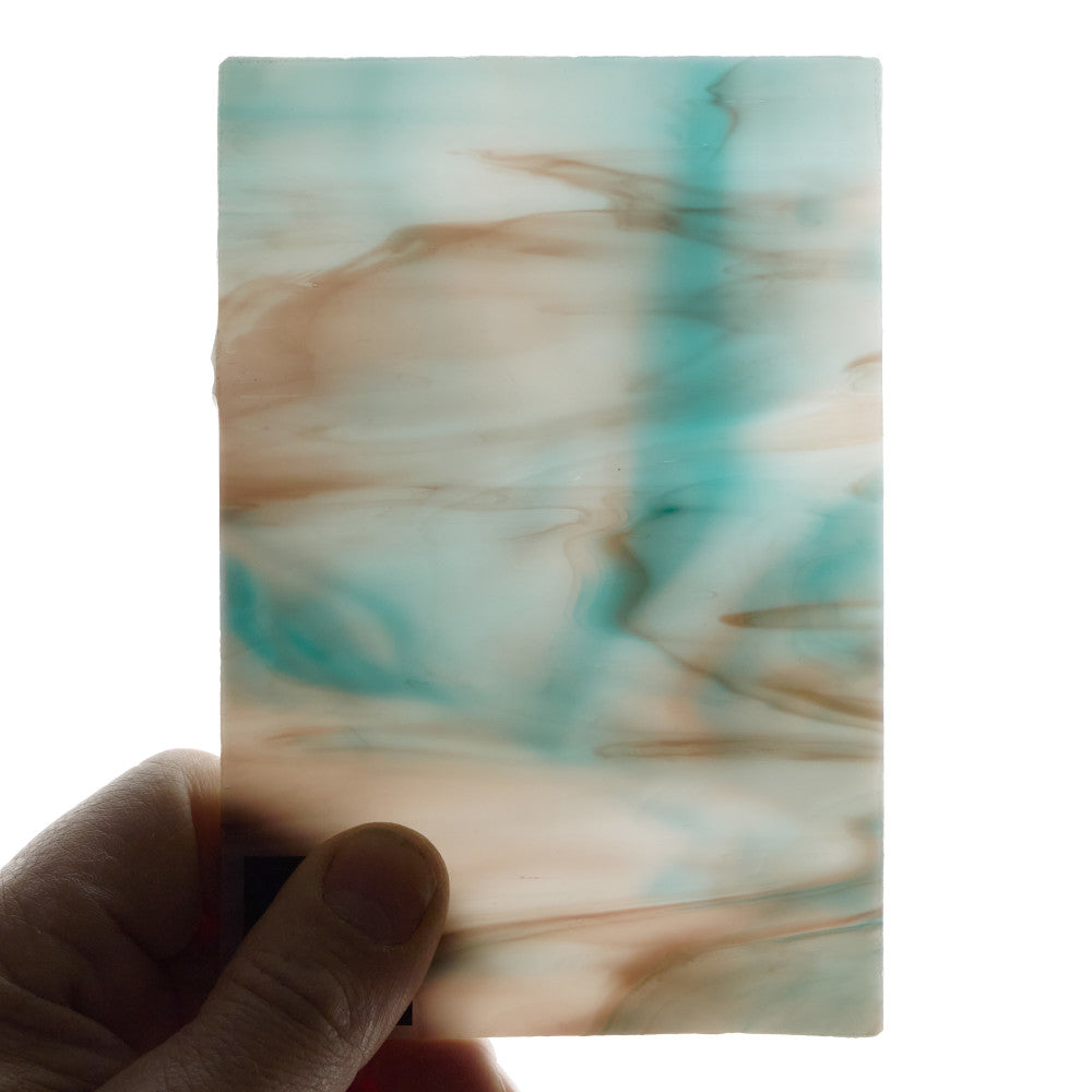 Glass Sheet Mixed Colors Streaky w/ multi colors