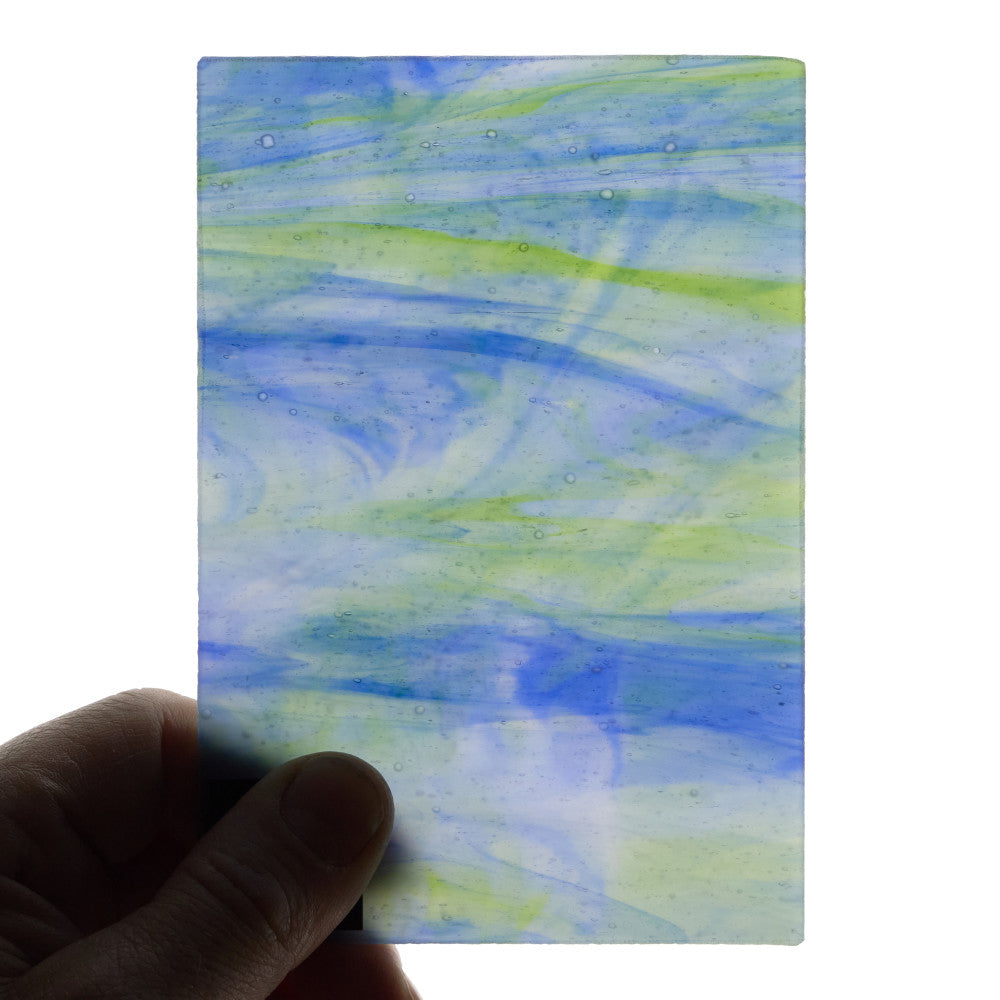 Glass Sheet Mixed Colors Streaky w/ multi colors