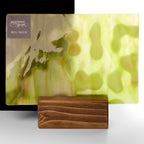 Glass Sheet Mixed Colors Mottled  w/ Green/Purple/White Streaky