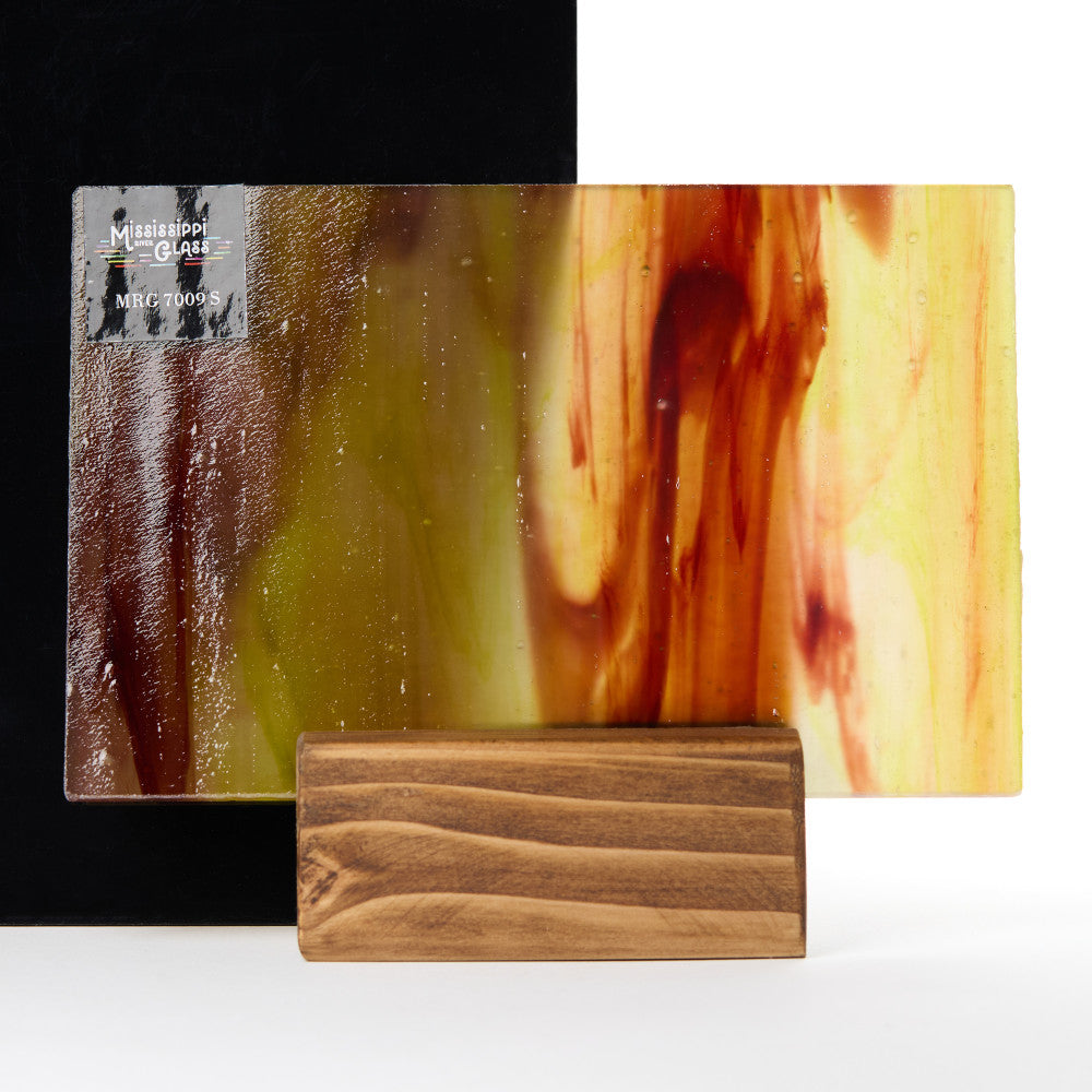 Glass Sheet Browns & Mixed Colors Streaky w/ multi colors
