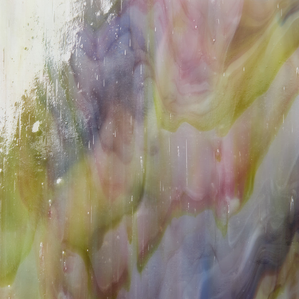 Glass Sheet Mixed Colors Streaky w/ multi colors