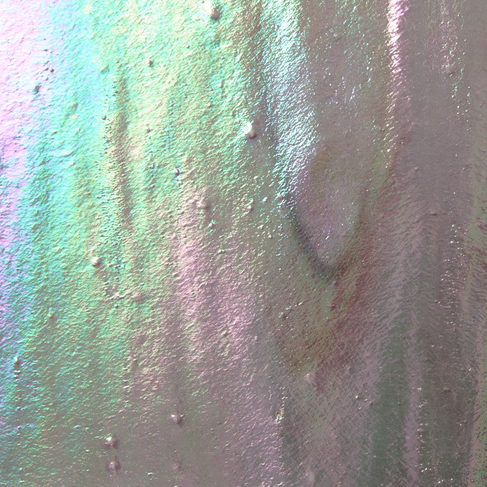 Glass Sheet Pink Streaky w/ Multi Colors and Iridescent Finish
