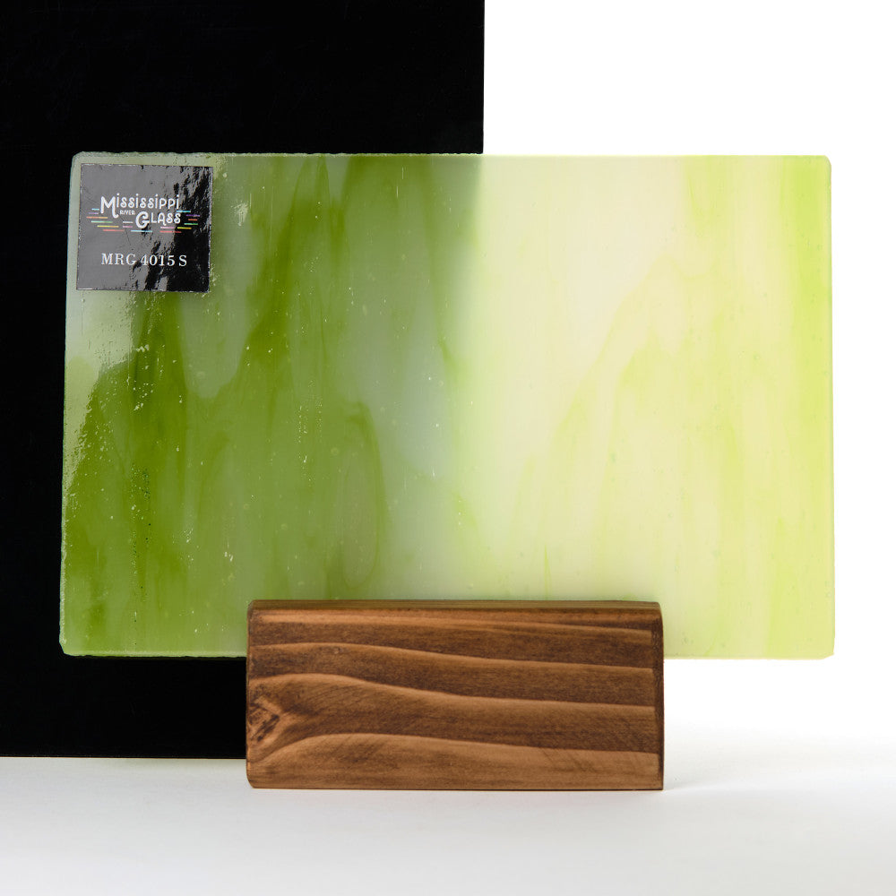 Glass Sheet Green with  Streaky