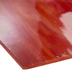 Glass Sheet Red Steaky w/ Shades of Red and White