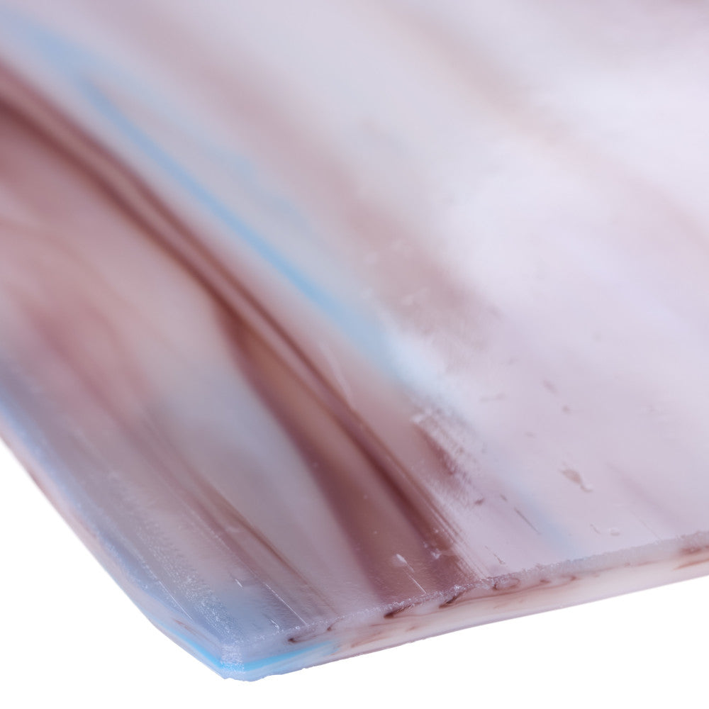 Glass Sheet Mixed Colors Streaky w/ White/Pink/Blue