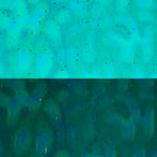 Iridescent Finish Glass Sheet Blue Cathedral with Flemish Texture