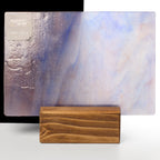 Glass Sheet Blue Streaky w/ Multi Colors and Iridescent Finish