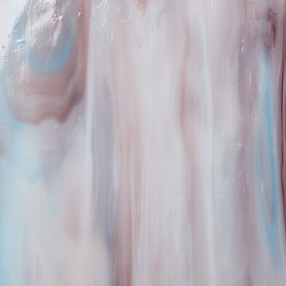 Glass Sheet Mixed Colors Streaky w/ White/Pink/Blue