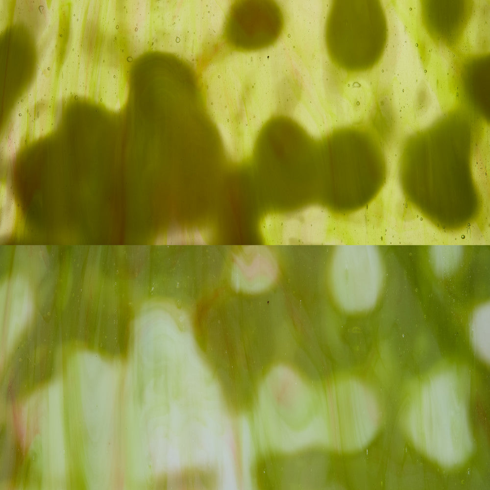 Glass Sheet Mixed Colors Mottled  w/ Green/Purple/White Streaky