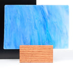 Glass Sheet Blue Streaky w/ multi color