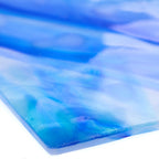 Glass Sheet Blue and White Mottled