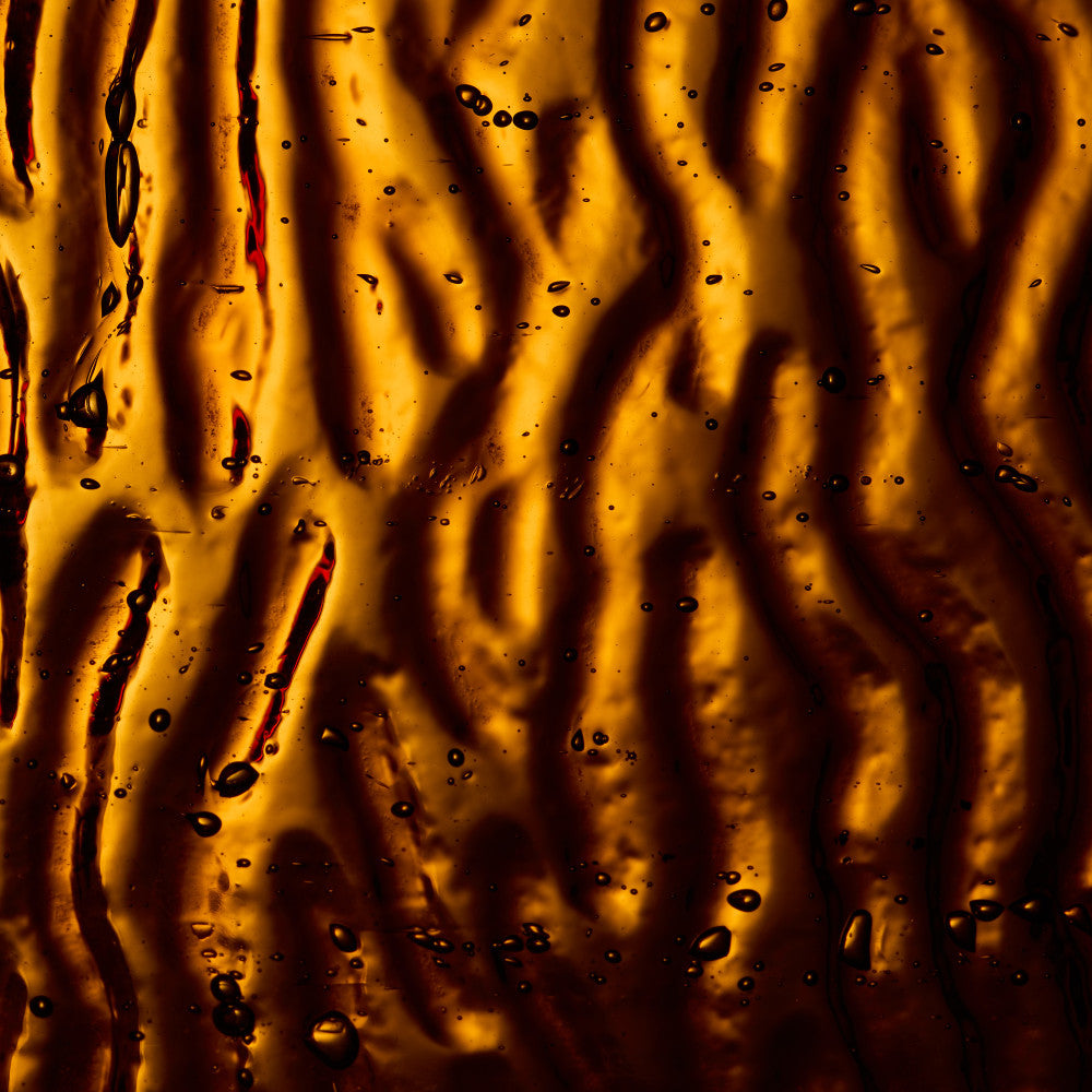 Rippled Glass Sheet Amber Cathedral