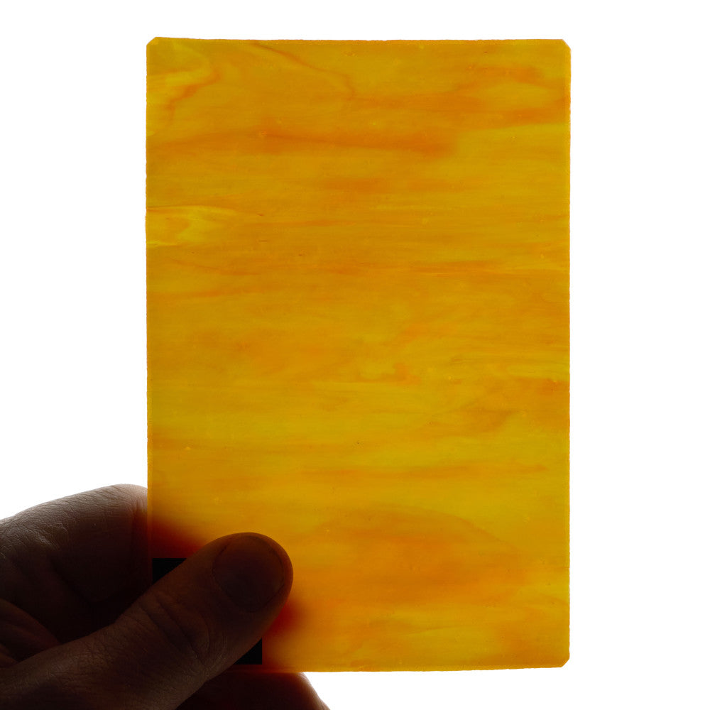 Glass Sheet Red with Yellow and Orange Streaky