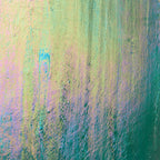 Iridescent Finish Glass Sheet Green and Blue Mixed Colors Streaky w/ Multi Colors
