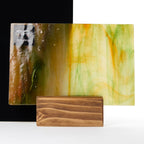 Glass Sheet Orange Streaky w/ multi colors