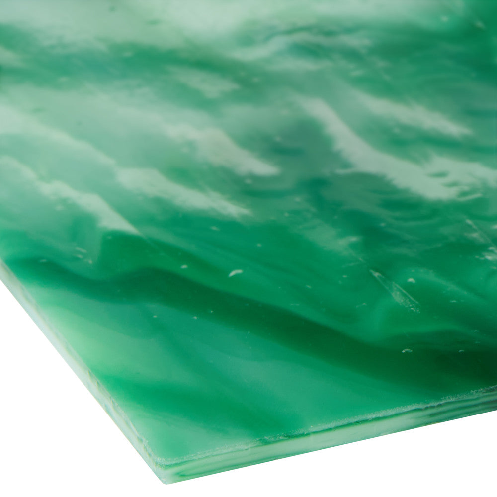 Glass Sheet Green Swirl