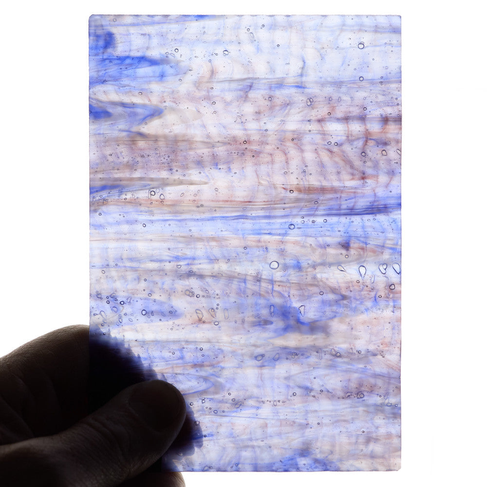 Rippled Glass Sheet Mixed Colors Streaky w/ Multi Colors