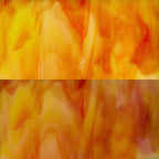 Glass Sheet Orange with Yellow Streaky