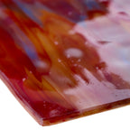 Glass Sheet Mixed Colors Mottled w/ Red/Blue/White Streaky